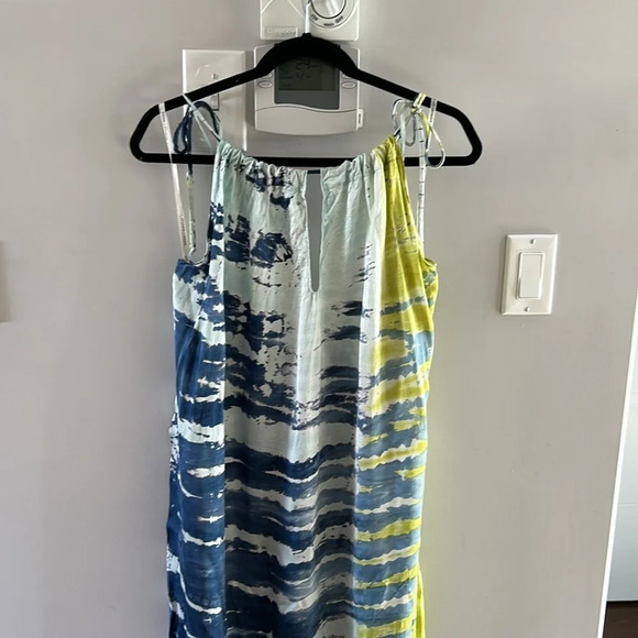 Young Fabulous & Broke Stevie Satin Halter Tie Dye Maxi Dress - Picture 6 of 8